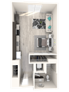 The Mercer Apartments Clise Studio Floor Plan